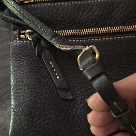 Dooney & Bourke Black Crossbody Bag with Gold Accents - Picture 5 of 7